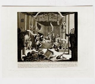 1822 Hogarth William Copper Engraving View Of The British Stage