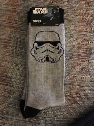 Nwt Mens Star Wars Storm Trooper Socks