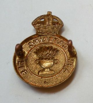 World War II era British Army Catering Corps.  Cap Badge 2