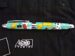 Archived Acme Studio " Dogs " Roller Ball Pen By Nancy Wolff - Sales Rep Sample