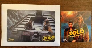 Solo A Star Wars Story Disney Movie Club Exclusive Lithograph,  Sticker