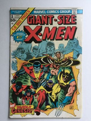 Giant - Size X - Men 1 (marvel Comics 1975) Vg -,  1st Appearance X - Men,  Cgc It