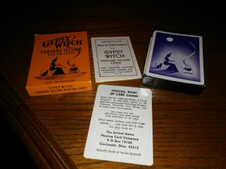 Fortune Telling Vintage Gypsy Witch Playing Cards - Us Playing Card Co