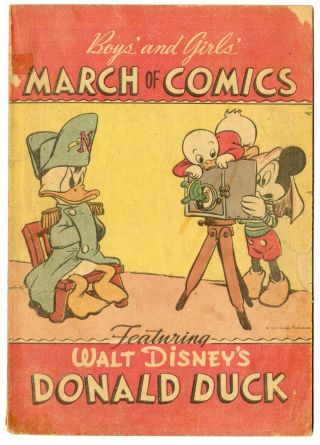 Donald Duck March Of Comics 4 G 2.  0 Ow/white Pages Carl Barks Art K.  K.  1947