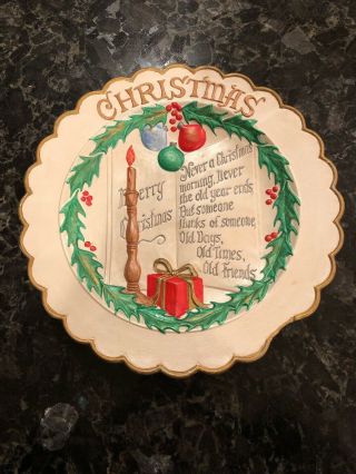 Vintage Christmas Decorative Plate Gare Inc.  1978