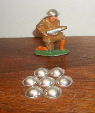 Lead Toy Soldier Replacement Tin Helmets Neat Barclay