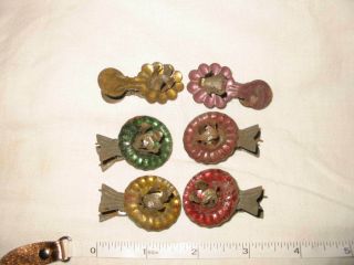 Antique Christmas Tree Metal Clip Candle Holders Germany