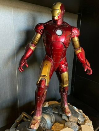 Sideshow Iron Man Maquette 1:4 Scale Mark Iii 3 Statue