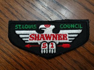 Vintage Boy Scout Patch - Oa Shawnee Lodge 51 St.  Louis Council Bsa