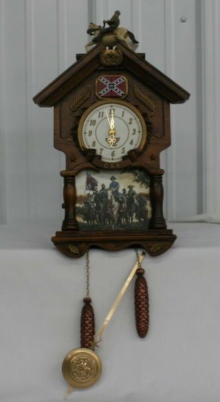 2007 Bradford Exchange Ltd.  Ed.  " Hour Of Glory " Cuckoo Clock By John Paul Strain