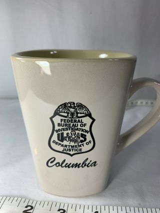 Fbi Department Of Justice Coffee Mug Cup Columbia