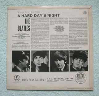 BEATLES UK,  A Hard Days Night,  first issue 1964 UK mono LP. 3