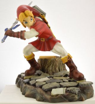 First 4 Figures Zelda Red Goran Tunic Link Statue Nintendo Seal 0504 Of 1250