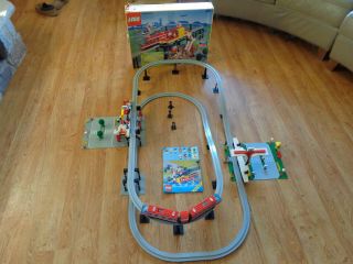 Lego 6399 Airport Shuttle Monorail Train Set With Instructions & Box,