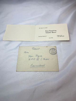 Wwii Ww2 German Pow Letter,  Camp Breckenridge,  Po,  14