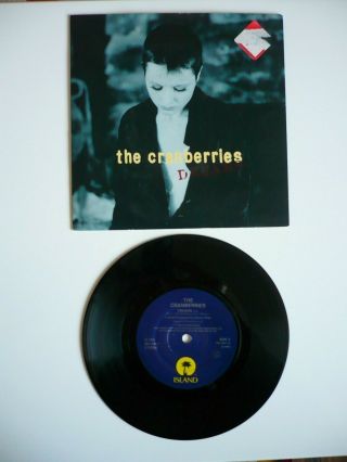 The Cranberries Dreams 7 " Vinyl Uk 1994 Issue Island 1st Press A1/b1 Single Exc