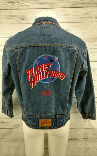 Planet Hollywood Jean Jacket Miami Blue Size Small
