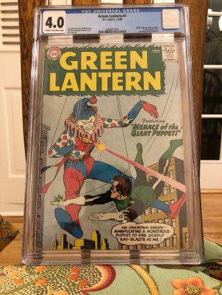Green Lantern 1 1960 Cgc 4.  0 First Appearance Guardians Of Universe & Origin