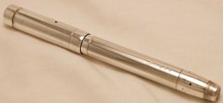 SOLID SOLID SILVER SWAN MABIE TODD LEVER LESS FOUNTAIN PEN 1930 ' S 2