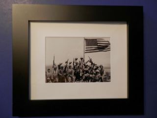 Us Marines - Iwo Jima - Mount Suribachi Flag Ww2 Wwii Print 5 X 7