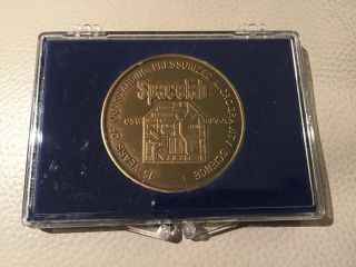 Vintage Spacelab Neurolab Medal Medallion Coin Space Flown Nasa Space Station