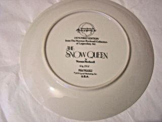 Norman Rockwell Lynell Plate 1979 First Edition The Snow Queen 2