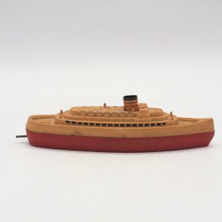 Vintage Lehmann Wind Up Toy Boat Cruise Ship Nr.  906 West Germany