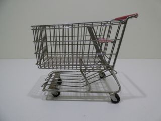 Vintage Chrome Dreamkeeper Mini Grocery Shopping Cart