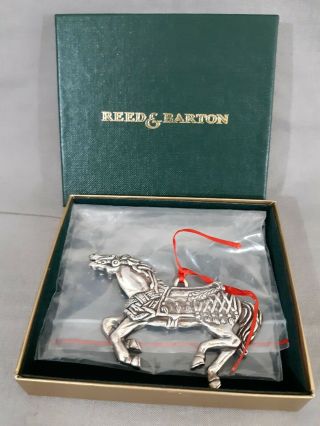 Reed & Barton 1996 Silverplate Carousel Horse 9th Edition 1368 Bxd Euc