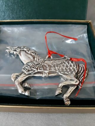 Reed & Barton 1996 Silverplate Carousel Horse 9th Edition 1368 BXD EUC 2