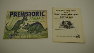 Marx Vintage Giant Blue & Gray & Prehistoric Booklet