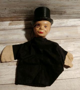 Vintage Reliable Toy Canada Charlie Mccarthy Dummy Doll Hand Puppet