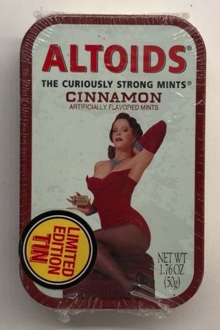 Altoids Cinnamon Limited Edition Tin Cindy Pinup Horns Collectors