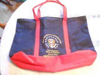 Great Collectible Tote Bag Presidential Inauguration 43rd President Bush Cheney