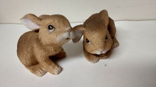 Homco Home Interiors Bunny Rabbits 1465 No Chips