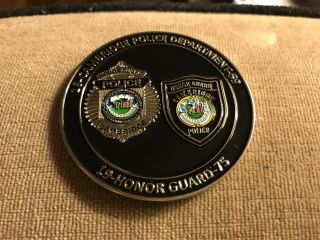 Cambridge Ma Police Department Honor Guard Challenge Coin
