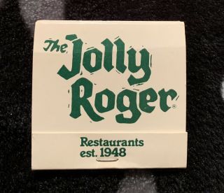 Vintage Matchbook The Jolly Roger Restaurants Established 1948 California Hawaii