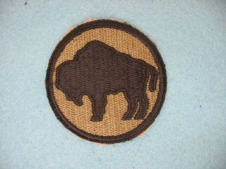 Wwii Us Army 92nd Infantry Division Whiteback Patch Italy.