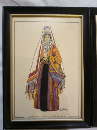 Susan Southby 2 Framed Costumes Of The Holy Land Prints in frames 2