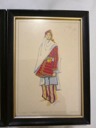Susan Southby 2 Framed Costumes Of The Holy Land Prints in frames 3