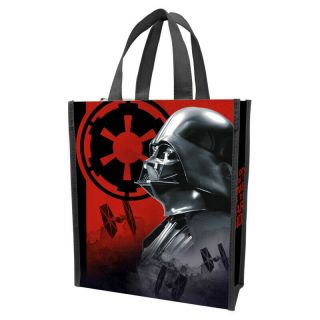 Star Wars Darth Vader And Tie Fighters Small Recycled Shopper Tote Bag