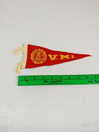 Vintage Virginia Military Institute Vmi 8 " Pennant Flag