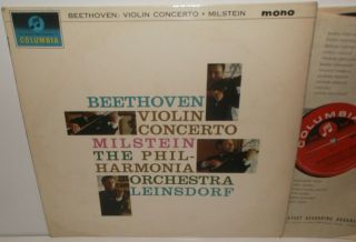 33cx 1863 Beethoven Violin Concerto Nathan Milstein Philharmonia Leinsdorf E/r
