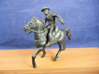 Vintage Lido Zorro Black 54mm Character Figure On Horse