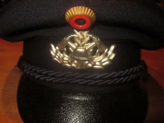 German European Fireman Hat With Hat Badge