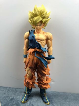Toy Cartoon Anime Dragon Ball Z Super1 Saiyan Goku Statue Pvc Figure Model Doll