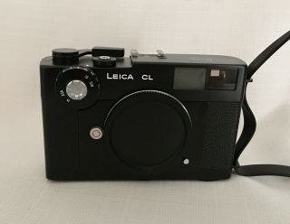 Vintage Leitz Wetzlar Leica Cl Camera Body W/ Leather Case