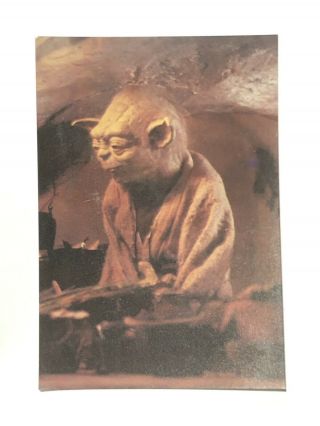 Star Wars The Empire Strikes Back Yoda Unposted Postcard