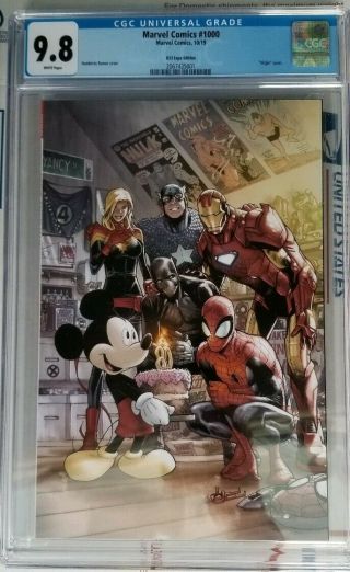 Marvel Comics 1000 Cgc 9.  8 D23 Expo Ramos Mickey Mouse Cover Variant (2019) 