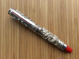 Omas Hong Kong Silver Return To Motherland Fountain Pen